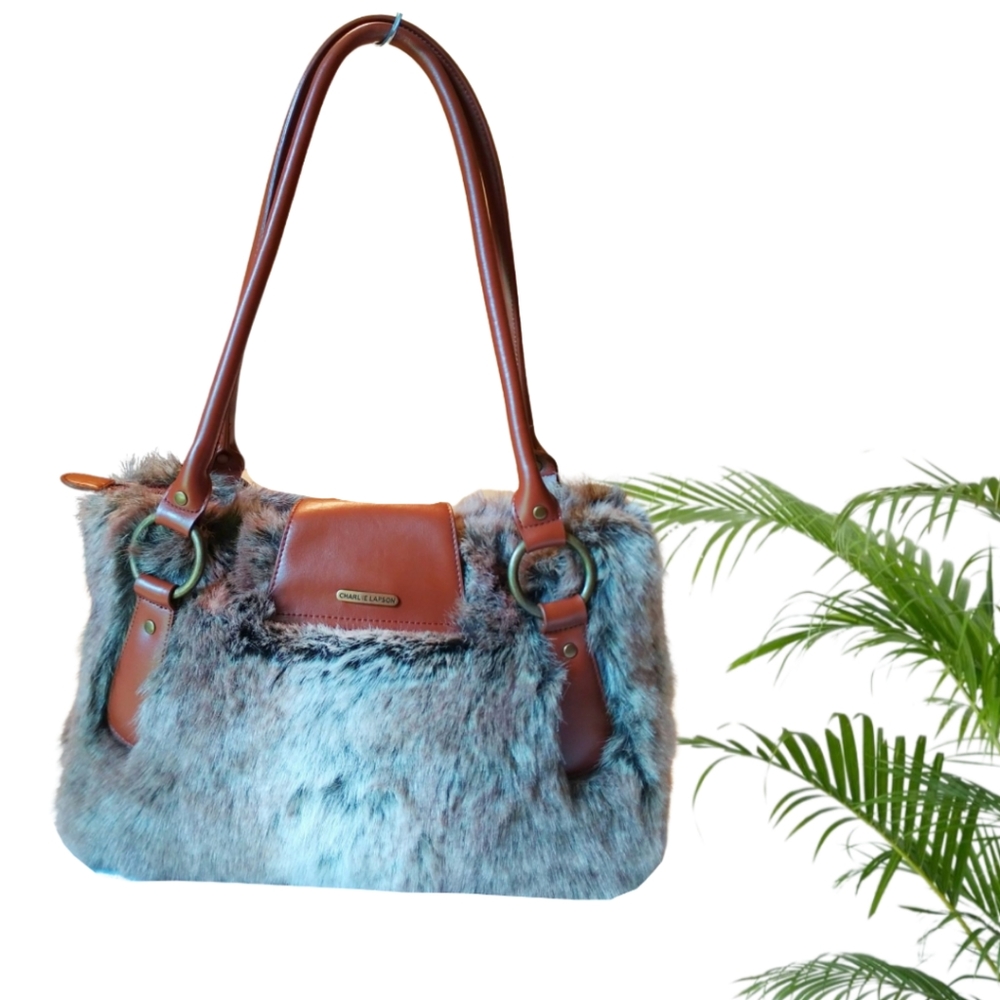 CHARLIE LAPSON Women's Fur Shoulder Bag